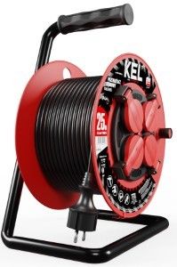 Kabelhaspel H05 3x1,5qmm 25m rood IP44 - Afbeelding 7