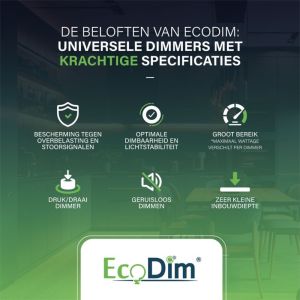 LED dimmer 0-250W EcoDim fase afsnijding - Multicontrol - Afbeelding 8