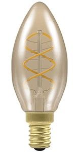 Nordlux LED kaars E14 3-15W 2000K filament gold spiraal dimbaar