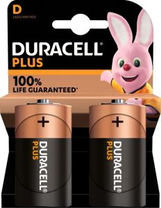 Duracell Plus 100% batterij D blister(2)