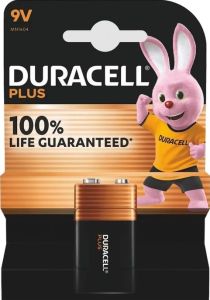 Duracell Plus 100% batterij E 9V blister(1)