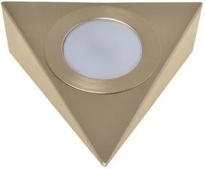 LED Driehoekspot opbouw geschuurd staal 2,5W 3CCT