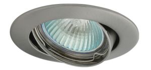 Inbouwspot 50mm verstelbaar rond geschuurd staal