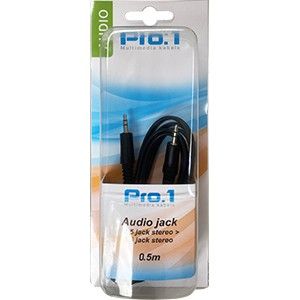 Audio jack 3,5 -> jack 3,5 stereo 0,5m