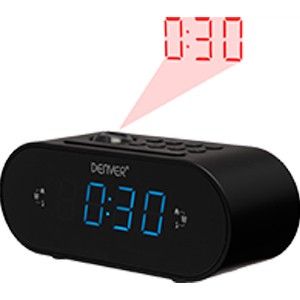 Wekkerradio met projectie LED zwart