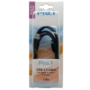 USB 3.0 A male naar A female 1.8m