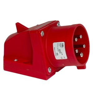 CEE 5P/32A/400V opb wcd rood met pennen en fasewisselaar