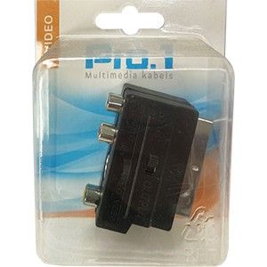 Scart adapter multiblok met schakelaar