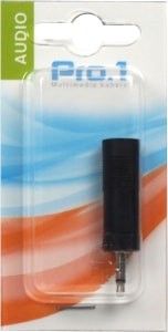 Audio adapt 3,5 jack st -> 6,3 contra stereo