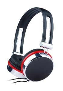 Stereo hoofdtelefoon zwart/rood