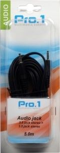 Audio jack 3,5 -> jack 3,5 stereo 5m