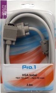 VGA kabel male -> male 3m
