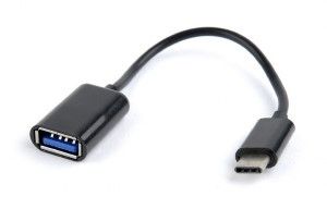USB 2.0 adapterkabel 0.2m - USB-C male naar contra USB