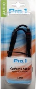 Optisch 2x toslink 1m
