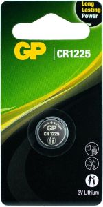 GP CR1225 lithium knoopcel batterij 3V blister(1)