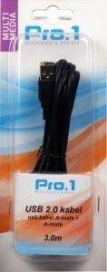 USB kabel A-male -> A-male 3m