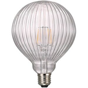 Nordlux LED Globe G125 E27 2-15W 2200K AVRA helder stripes