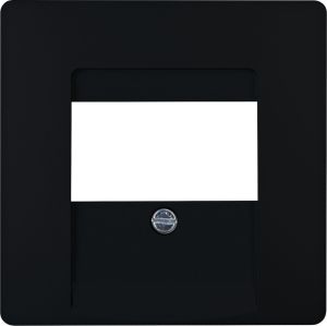 Kopp HK05 mat zwart afdekplaat USB