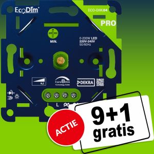 LED dimmer 0-200W EcoDim PRO fase afsnijding