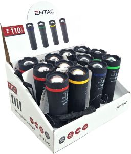 Display LED zaklampen 12 stuks zoom 1W 3xAAA