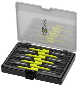 Schroevendraaierset precisie 7-delig in opbergbox