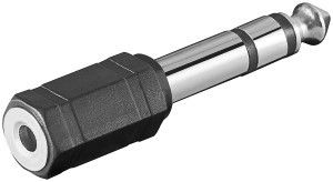 Audio adapt 6,3 jack st -> 3,5 cont st