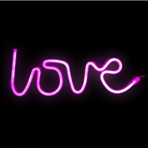 LED bord neon LOVE 34x12,5 cm