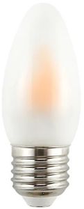 LED flakkerkaars E27 0,5-5W 1800K mat