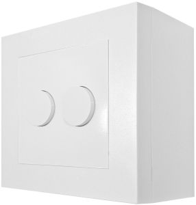 Opbouwdoos voor inbouwdimmer duo wit