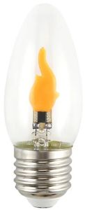 LED flakkerkaars E27 0,5-5W 1800K helder