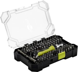 Schroevendraaier met bits 105-delig in opbergbox