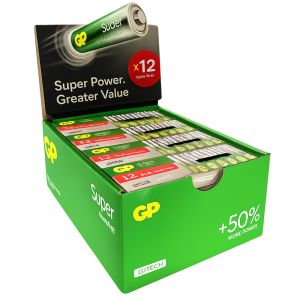 GP Super Alkaline toonbankdisplay 24x AAA doos(12)