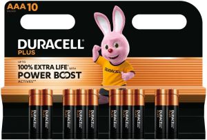 Duracell Plus Power Boost batterij AAA blister(10)