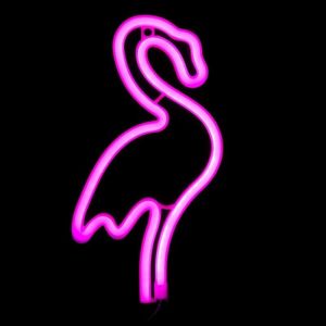 LED bord neon FLAMINGO 15x28,5 cm