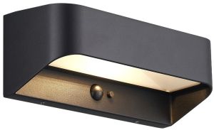LED Solar wandlamp Marcellio zwart 5W IP54