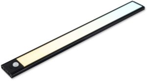 LED kastlamp 40cm met sensor oplaadbaar zwart CCT