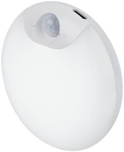 LED nachtlamp rond met sensor oplaadbaar wit 3000K
