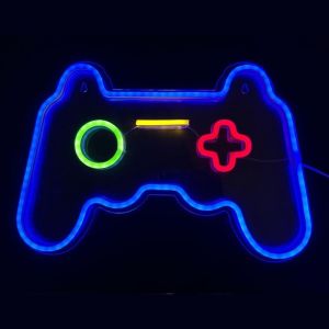 LED bord neon GAME CONTROLLER 41x28 cm
