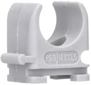 Klembeugel PVC 5/8 (16mm) koppelbaar grijs doos(100)