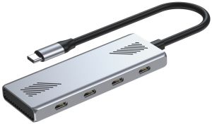 USB 3.2 hub 4 poorts USB-C naar 4x USB-C