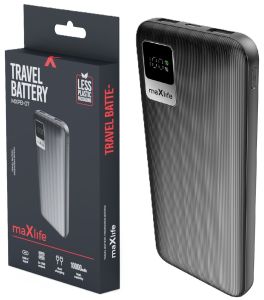 Powerbank 10.000mA zwart USB + USB-C