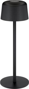 LED Tafellamp oplaadbaar 2W 3000K touch 25cm zwart