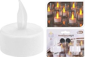 LED Tea-Light set met 2 stuks
