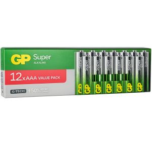 GP Super Alkaline batterij AAA doos(12)