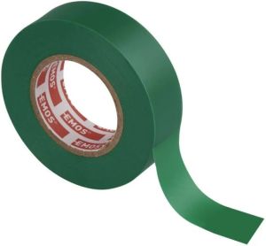 Isolatietape PVC 19mm rol 20m groen