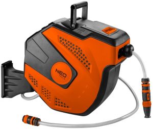 Automatische slanghaspel met tuinslang 20+2m