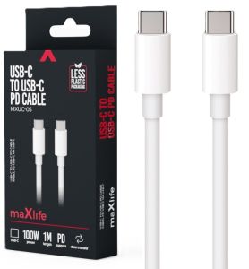 USB-C - USB-C kabel 1m wit 100W
