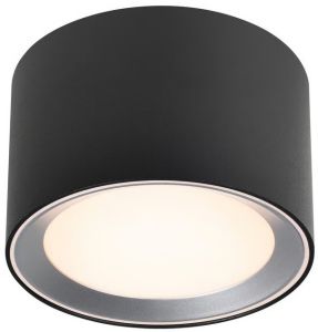 LED Opbouwspot Landon 8cm 6,5W 2700K zwart 3staps dimbaar