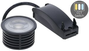 LED module inbouw 50mm 5W CCT 38gr zwart dimbaar