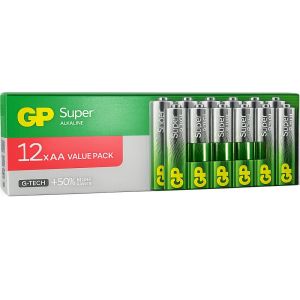 GP Super Alkaline batterij AA doos(12)